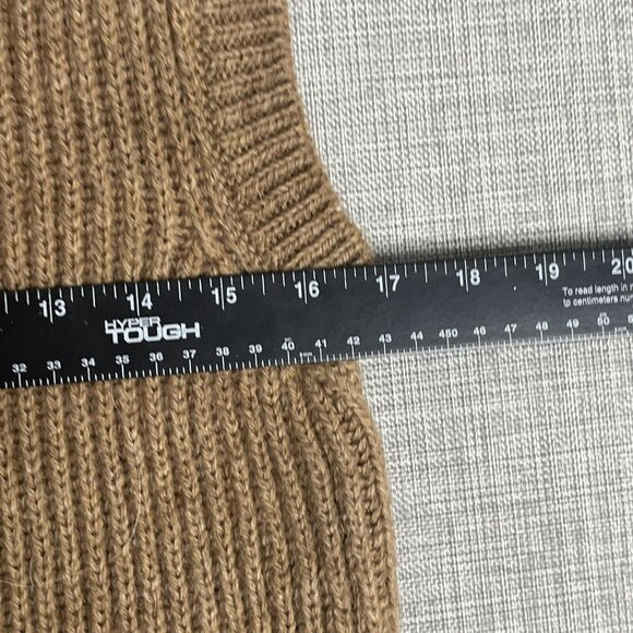 Salt Murphy Wool Sweater Womens Medium Brown Tan Top Sleeveless Alpaca Blend - Picture 7 of 11